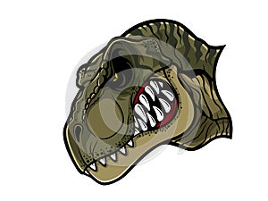 Angry T-Rex Head