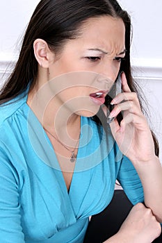 Angry Woman on Cellphone