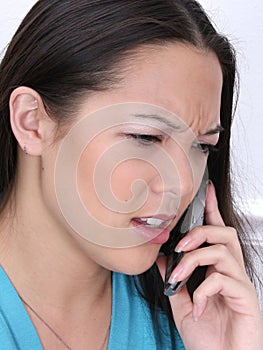 Angry Woman on Cellphone