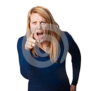 Angry woman photo