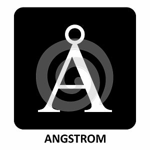 Angstrom Symbol illustration