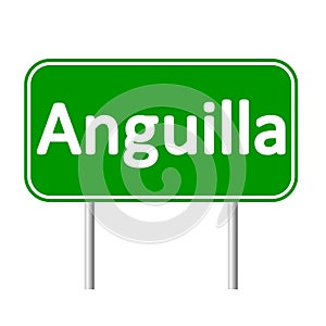 Anguilla road sign.