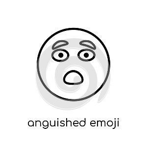 Anguished emoji icon from Emoji collection.