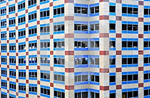 Angular Blue window building