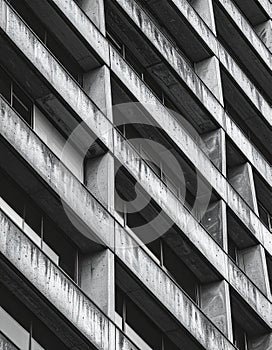 Angular Concrete Brutalist Architecture