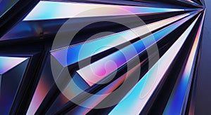 Abstract Iridescent Prismatic Geometric Background