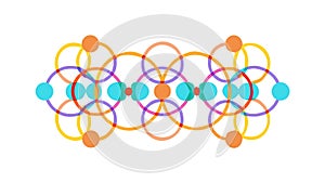 Angular Intersecting Lines Abstract Geometric Pattern, vector design Generative AI