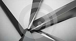 Angular metallic fragmented shards reflective sharp abstract