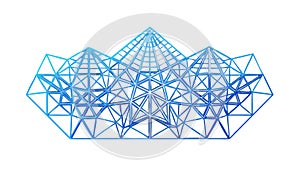 Angular Network Structure: Abstract Geometric Design, vector design Generative AI