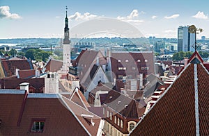 Angular roofs of Old Tallinn