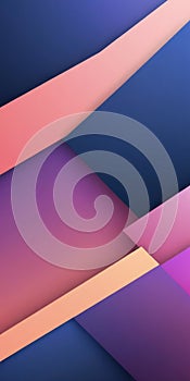 Angular Shapes in Navy and Rose