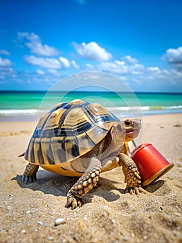 Angulate Tortoise turtle laughs desert photo