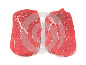 Angus beef eye round steak