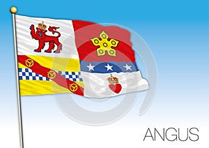 Angus ensign flag, United Kingdom, vector illustration