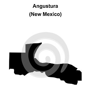 Angustura outline map
