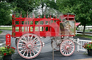 Anheuser Busch beer wagon