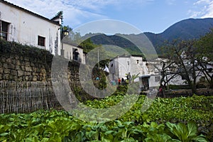 Autumn scenery of hongcun village, yixian county, huangshan, anhui.