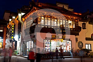 Anhui province Huangshan City Tunxi street night