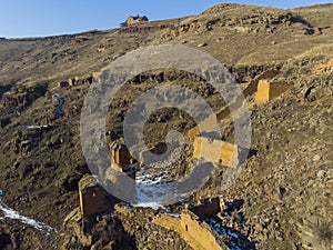 Ani Ruins Winter Cathedral, city / Kars - Turkey