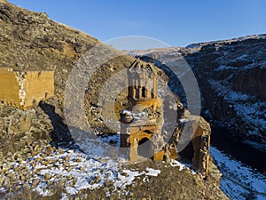 Ani Ruins Winter Cathedral, city / Kars - Turkey