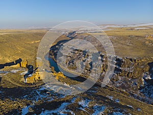 Ani Ruins Winter Cathedral, city / Kars - Turkey