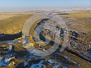 Ani Ruins Winter Cathedral, city / Kars - Turkey