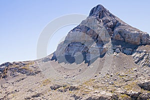 Anie peak in Larra Belagua natural park, Pyrenees