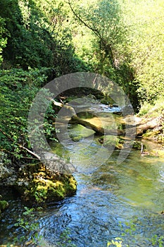 The Aniene river near Subiaco photo