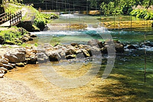 The Aniene river near Subiaco photo