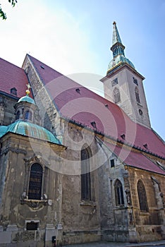 Anient church in old town of Bratislava