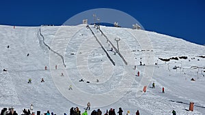 anilio ski center lift snow in metsovo perfecture greece