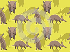 Animal Aardvark Cartoon Background Seamless Wallpaper