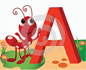 Animal alphabet A