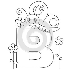 Animal Alphabet B Coloring page