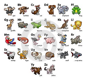 Animal Alphabet Chart Set