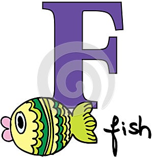 Animal alphabet F (fish)