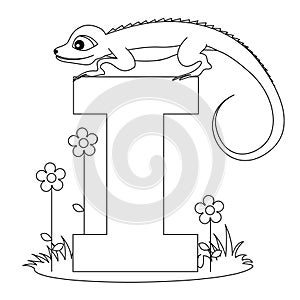 Animal Alphabet I Coloring page