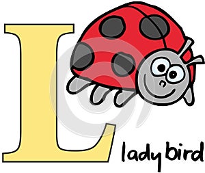 Animal alphabet L (ladybird)