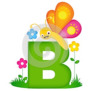 Animal alphabet letter B