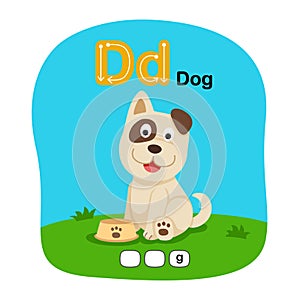 Animal Alphabet Letter D-Dog