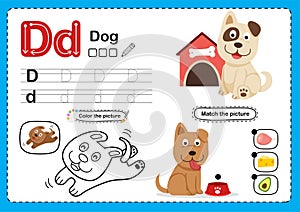 Animal Alphabet Letter D-Dog