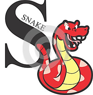 Animal Alphabet Red Snake