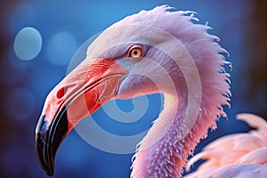 Animal avian zoo birds flamingo feathers nature pink close-up pond wildlife wild caribbean beak