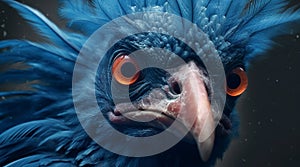 Animal beak feather animal eye nature animals in the wild bird of prey animal generated by AI