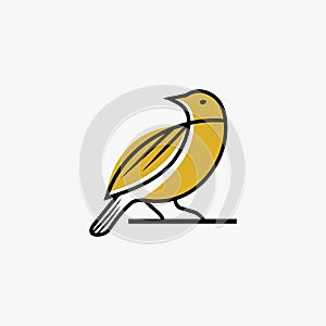 Animal bird logo vector graphic design