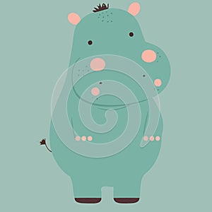animal body mammal herbivore common hippo