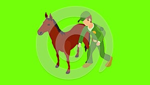 Animal breeding icon animation