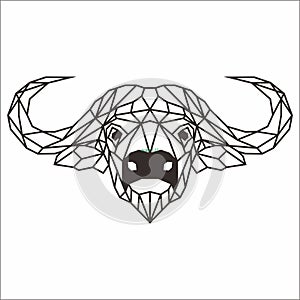 Animal bufalo head vector art