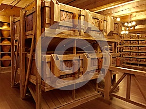 Animal Cages Inside Noah`s Ark Replica at the Ark Encounter