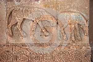 Animal carving on Armenian church, Akdamar Island, Turkey